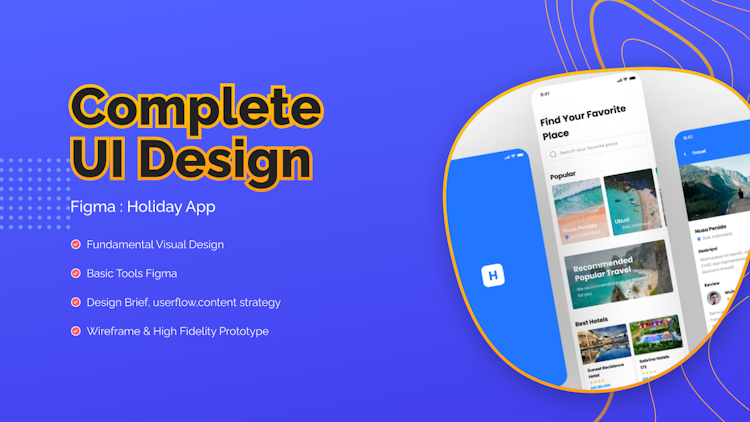 Complete UI Design Figma : Holiday App